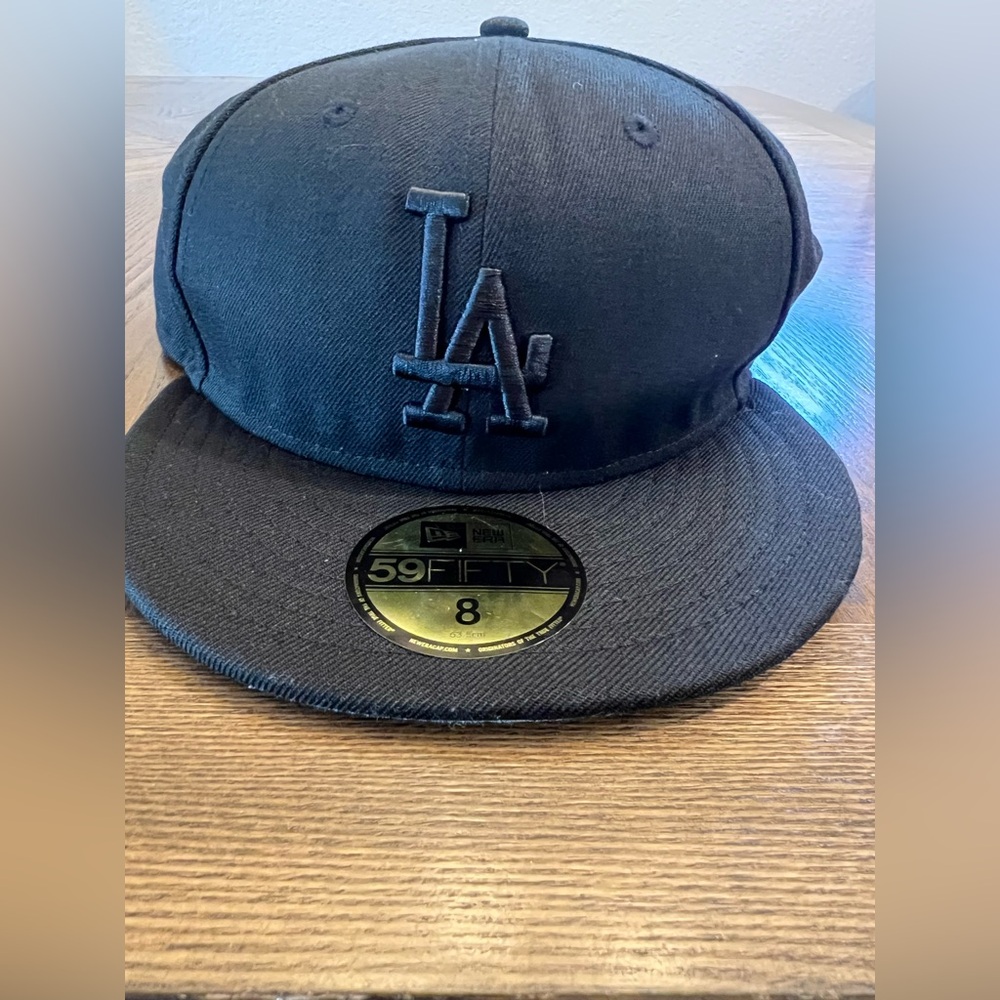 New Era Black 59FIFTY LA Cap